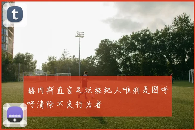 赫内斯直言足坛经纪人唯利是图呼吁清除不良行为者